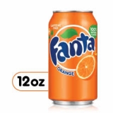 Fanta Orange Soda Cans, 12oz, 24pk
