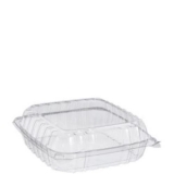 Large 55.1 Oz Clear PET Container with Hinged Lid. 200 per case.